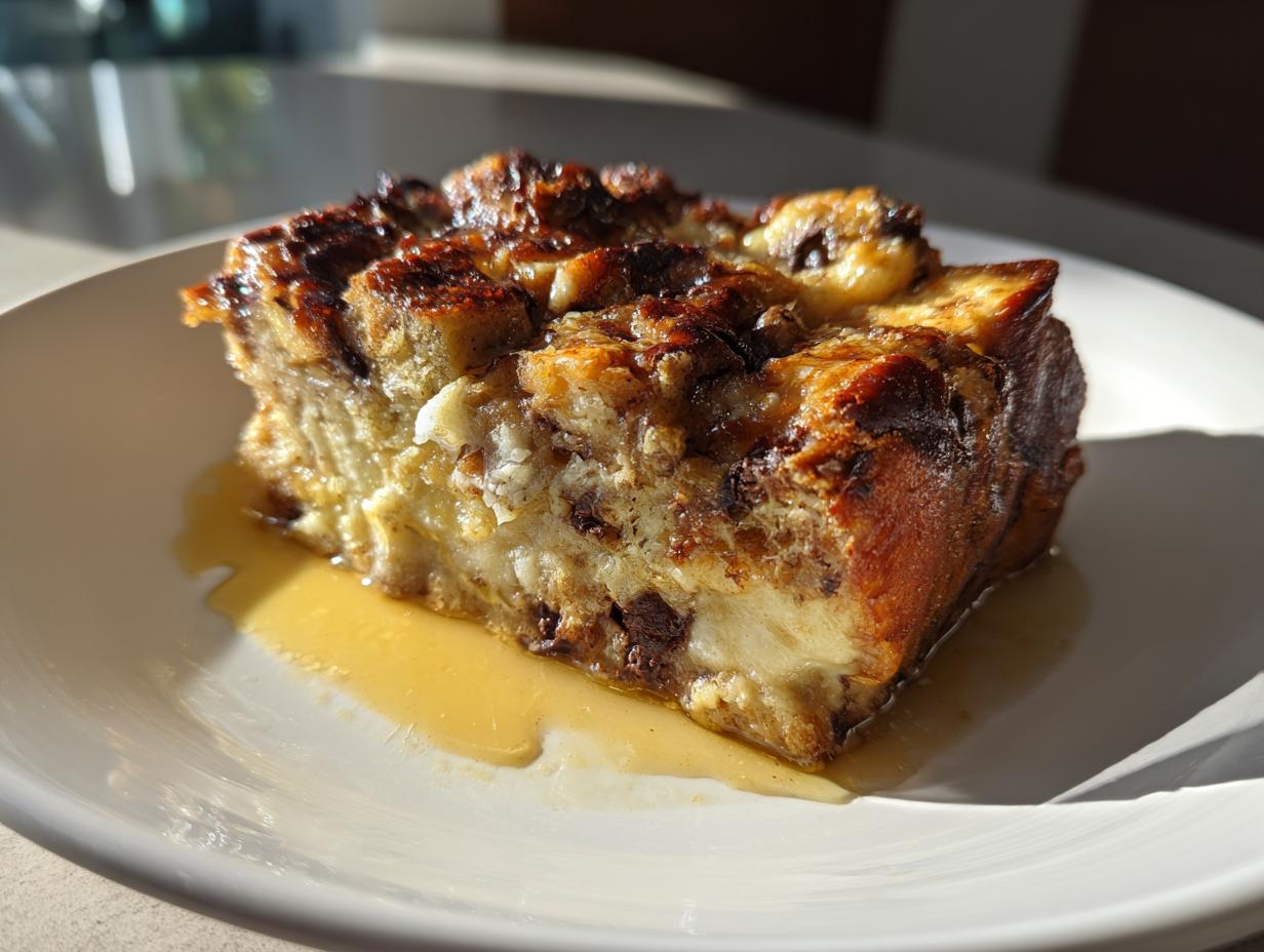 “Delicious Chocolate Banana Bread Pudding Hits 5-Star Comfort Perfection”