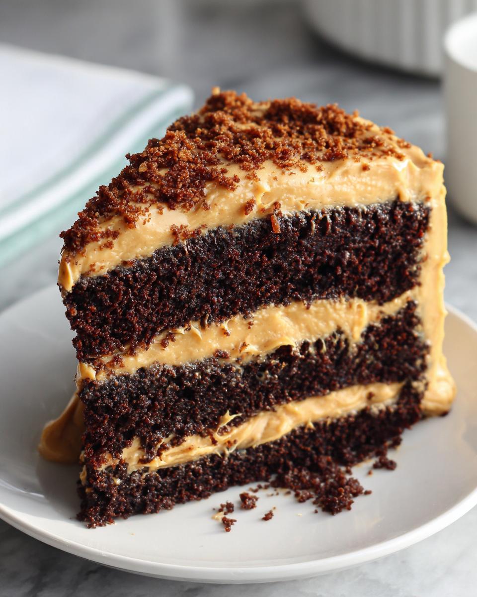 Chocolate Cake with Peanut Butter Frosting - detail 1