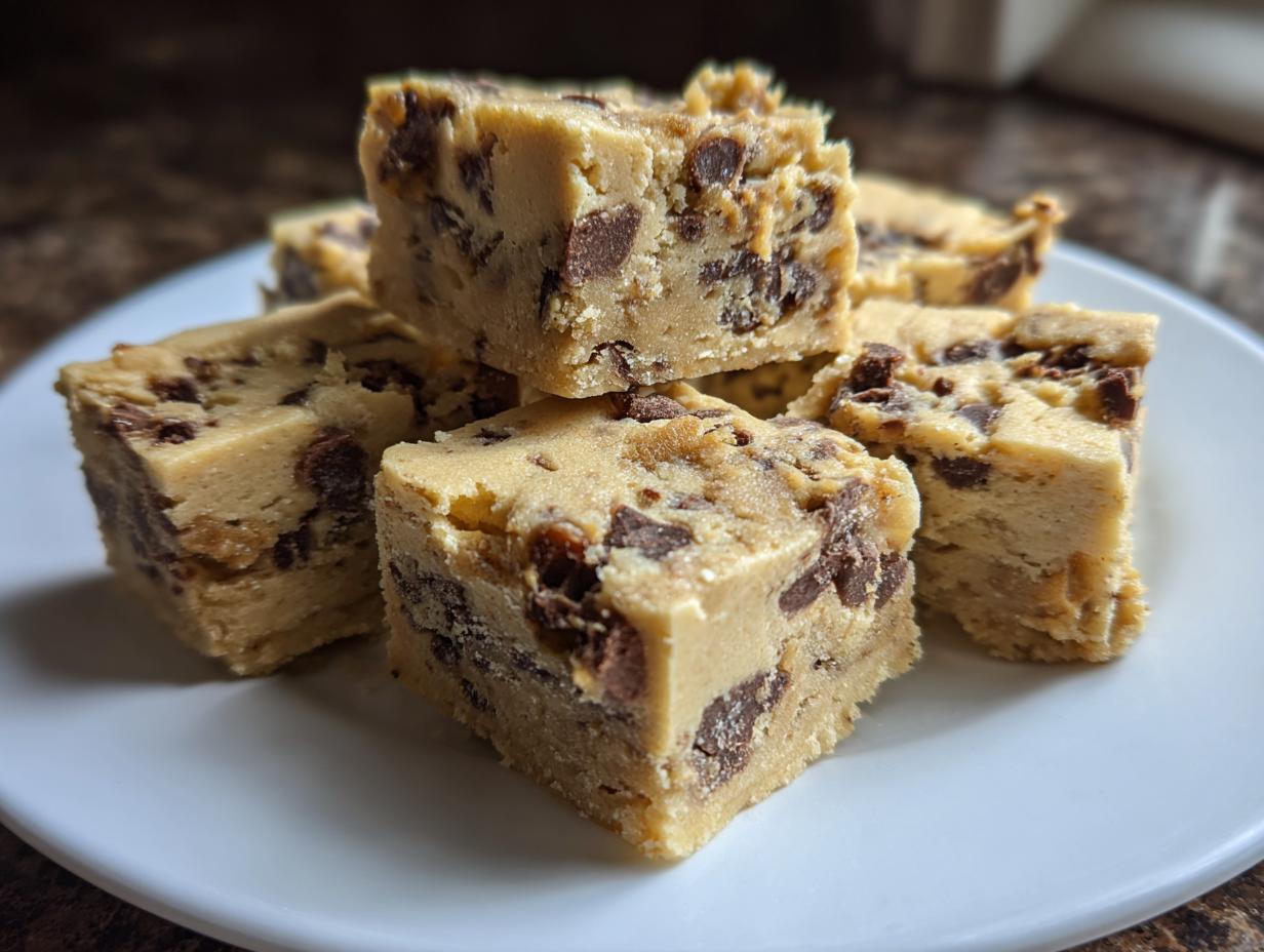 Indulgent Chocolate Chip Cookie Dough Bars in 5 Easy Steps