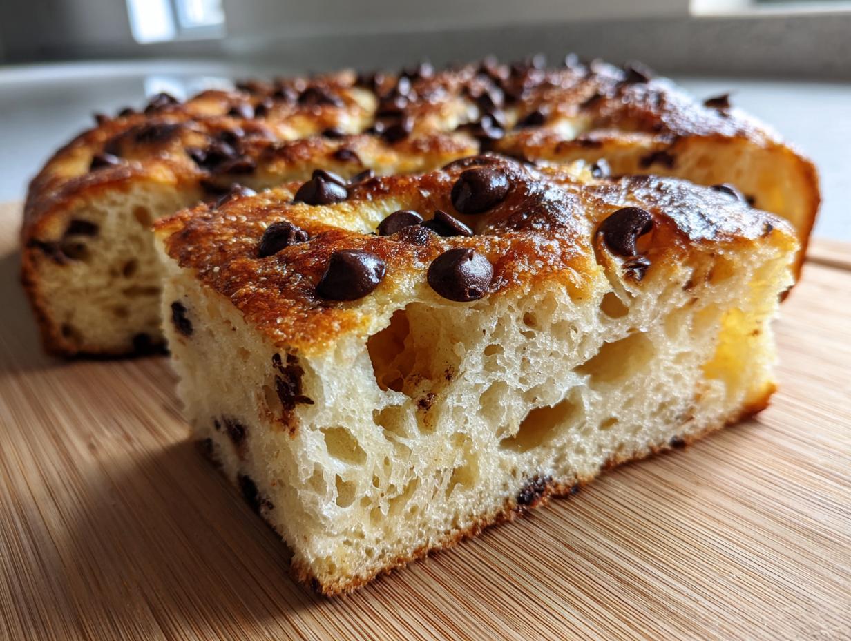 Chocolate Chip Focaccia Bread