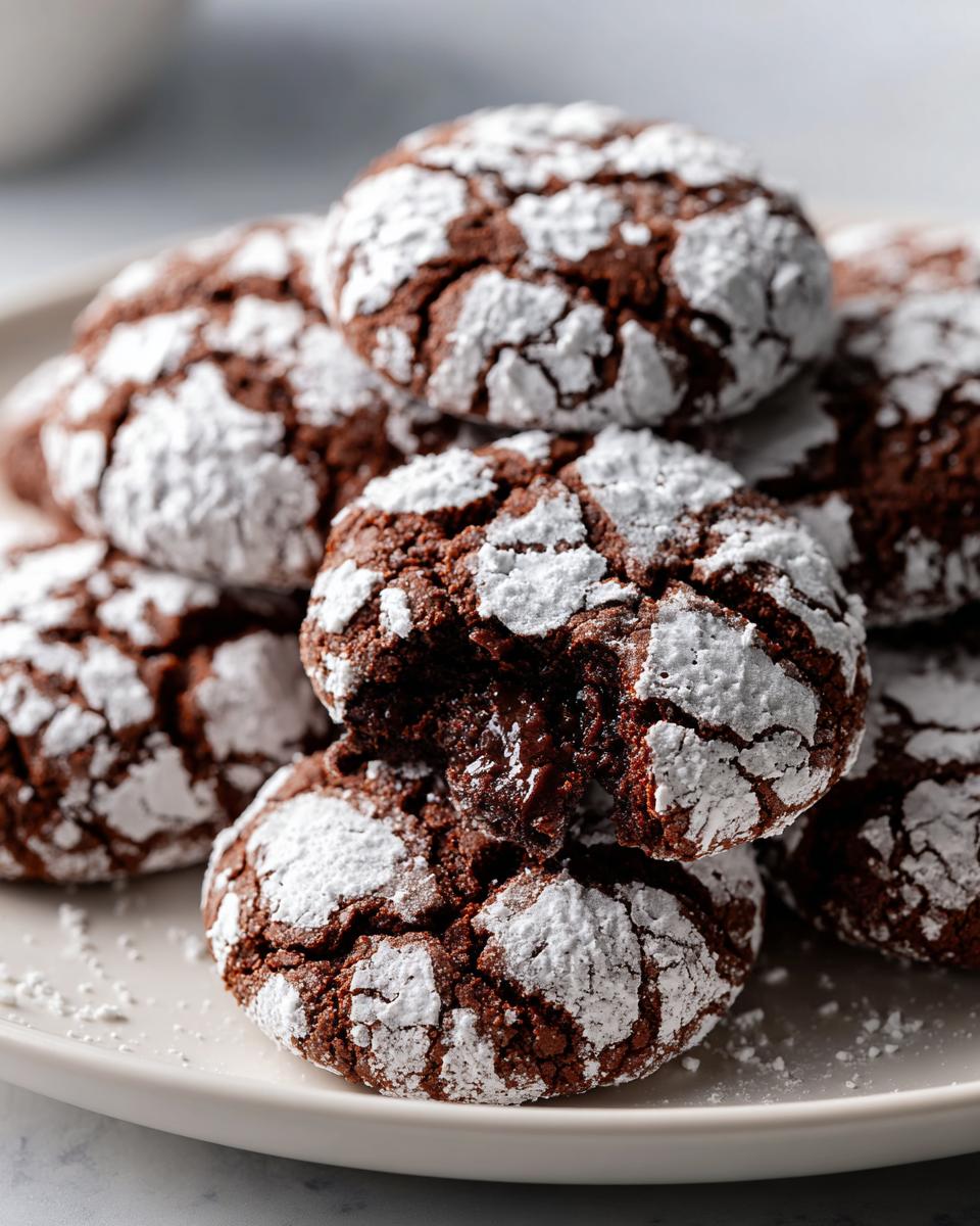 Chocolate Crinkle Cookies - detail 1