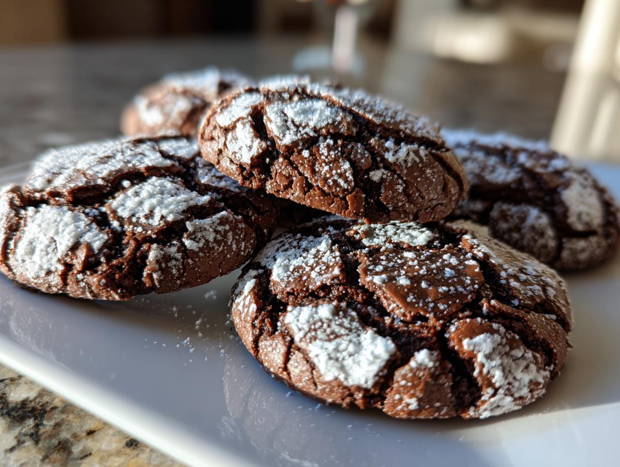 Irresistible Chocolate Crinkle Cookies in 5 Easy Steps