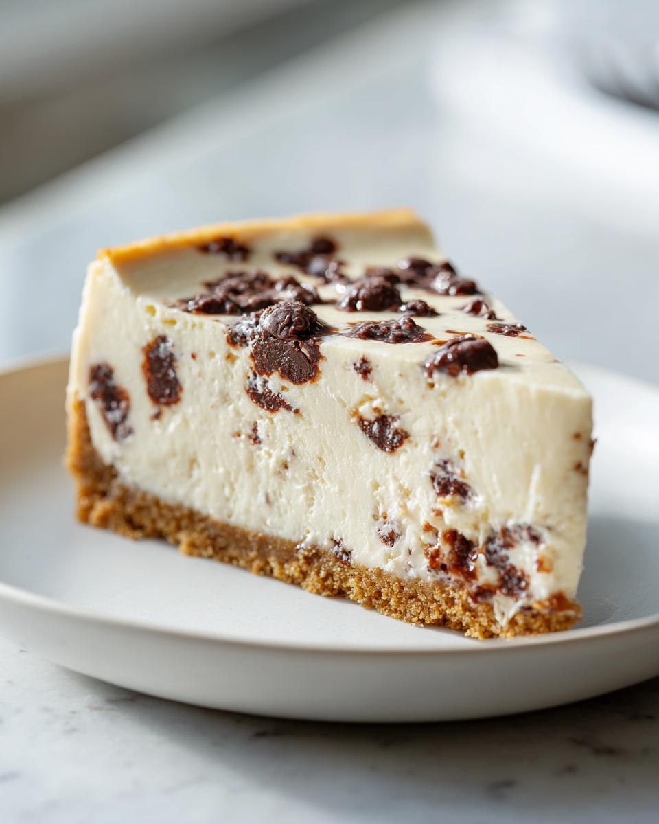 Decadent Chocolate-Flecked Ricotta Mascarpone Cheesecake