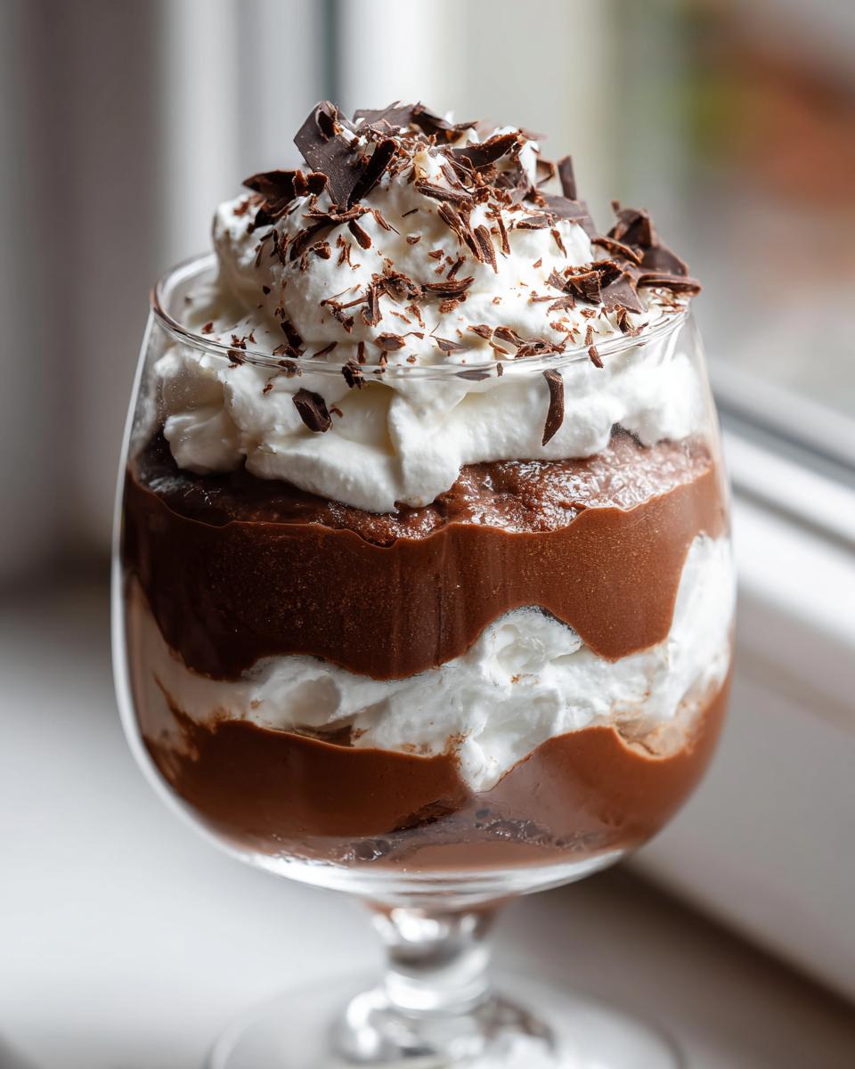 3-Layer Chocolate Mousse Parfait 