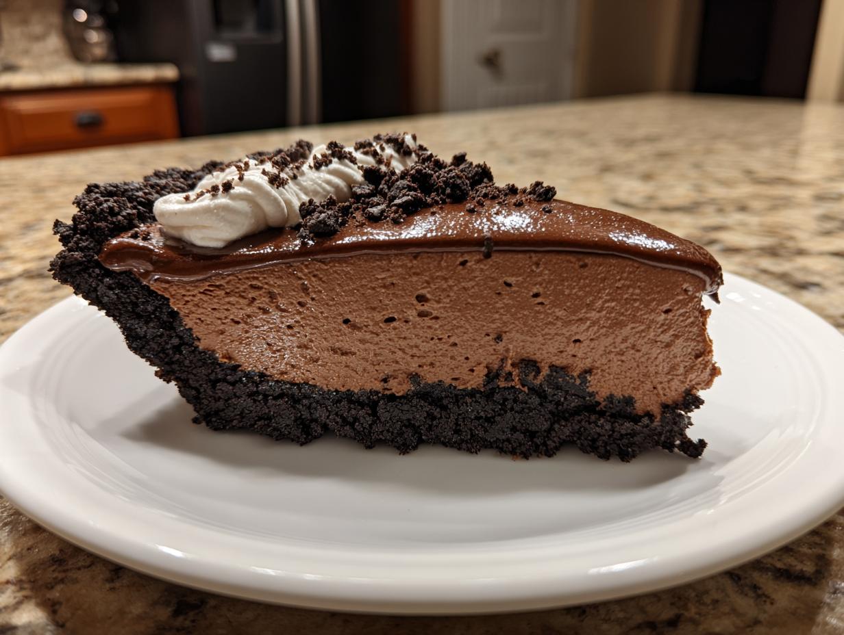 20-Minute Chocolate Mousse Pie with Oreo Crust Magic