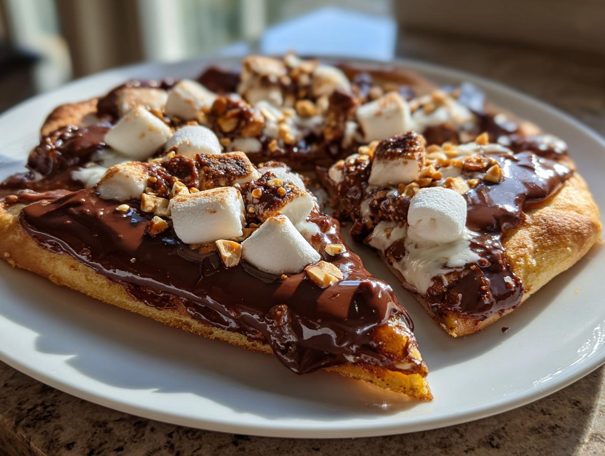 Decadent Chocolate Pizza Dessert in Just 20 Minutes