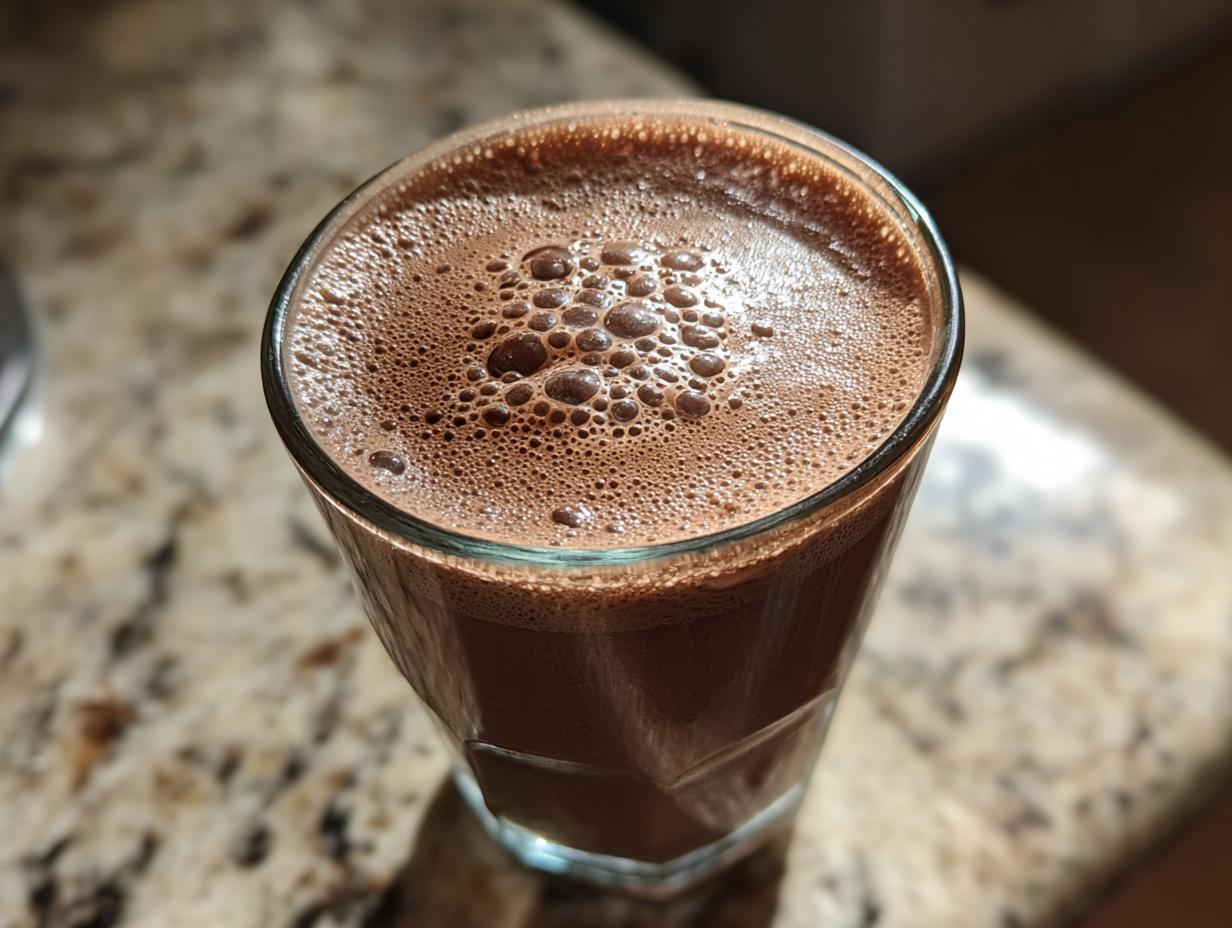 2-Minute Chocolate Protein Shake That Tastes Like Dessert