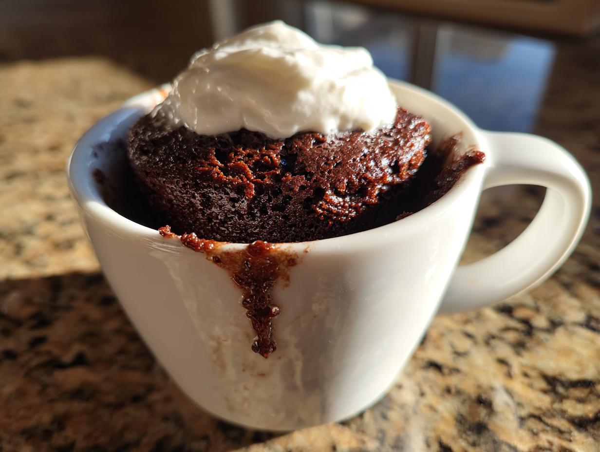 3-Minute Keto Chocolate Mug Cake – Irresistible & Guilt-Free