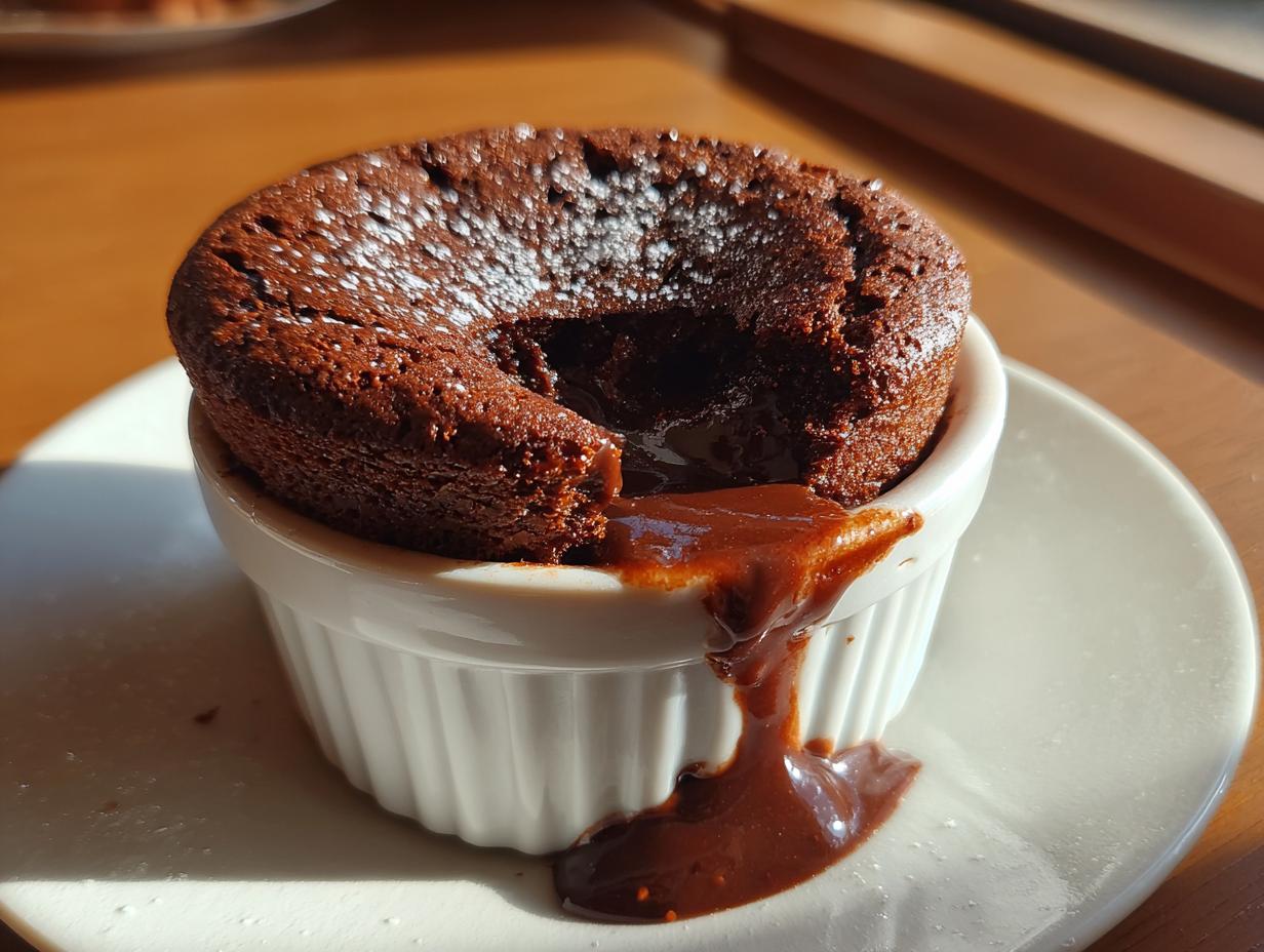 14-Minute Molten Chocolate Soufflé Recipe: Pure Bliss Inside!