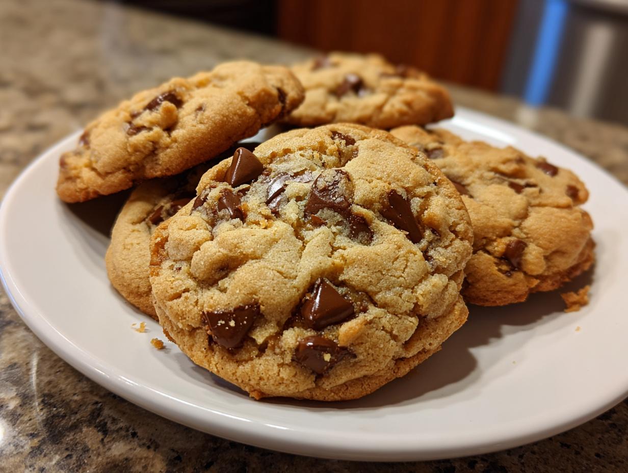 Irresistible Peanut Butter Chocolate Chip Cookies – Just 6 Ingredients!