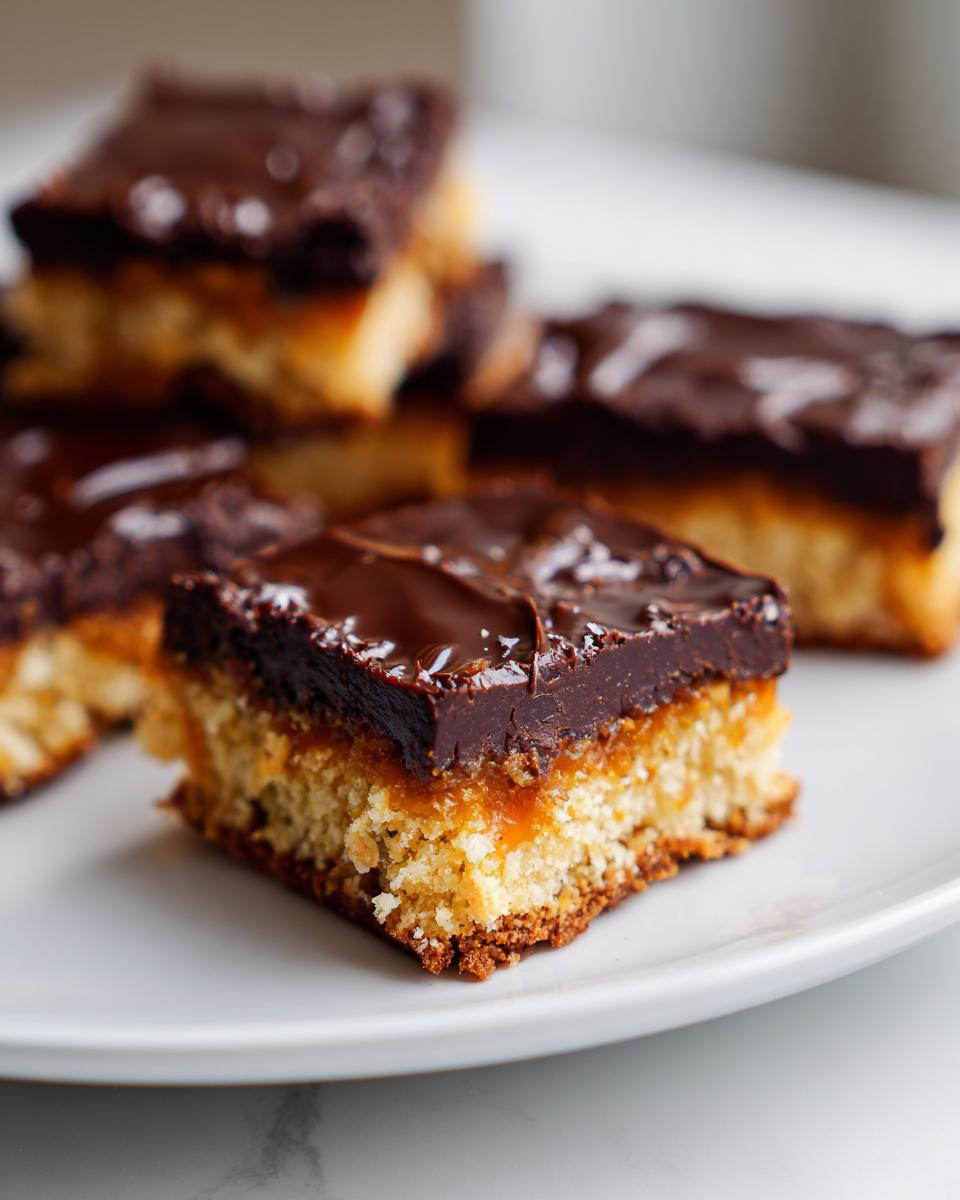 Tahini Chocolate Shortbread Bars - detail 1