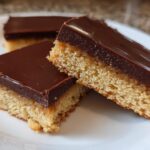 Tahini Chocolate Shortbread Bars