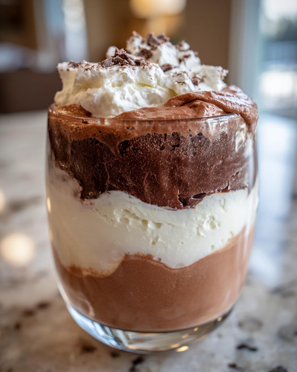 Tricolor Chocolate Mousse - detail 1