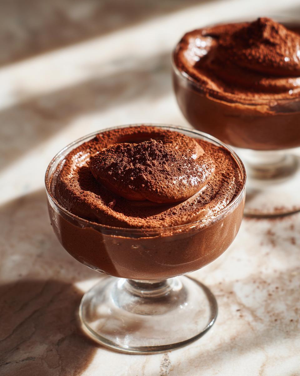 Vegan Chocolate Avocado Mousse - detail 1
