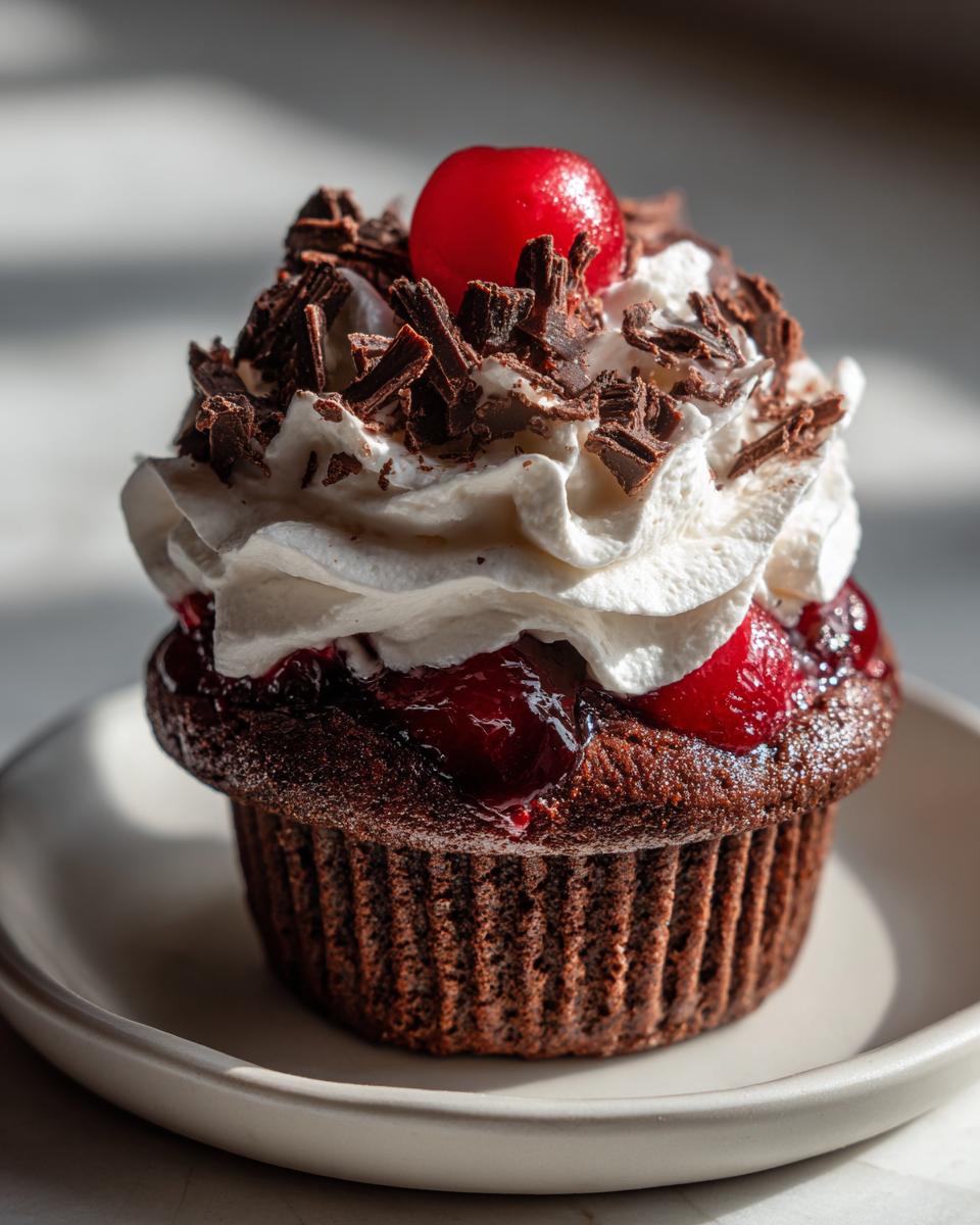 Bakery Copycat Black Forest Cupcakes - detail 1