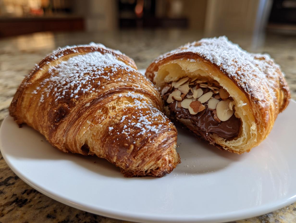 Irresistible Bakery-Style Chocolate Almond Croissants in 3 Steps