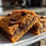 Cozy Gingerbread Chocolate Blondies