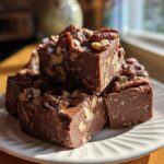 Cozy Maple Pecan Chocolate Fudge