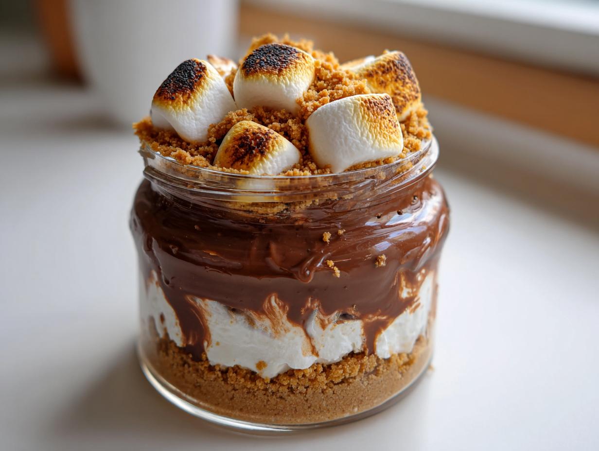 Irresistible Cozy S’mores Chocolate Jar Desserts in 20 Minutes
