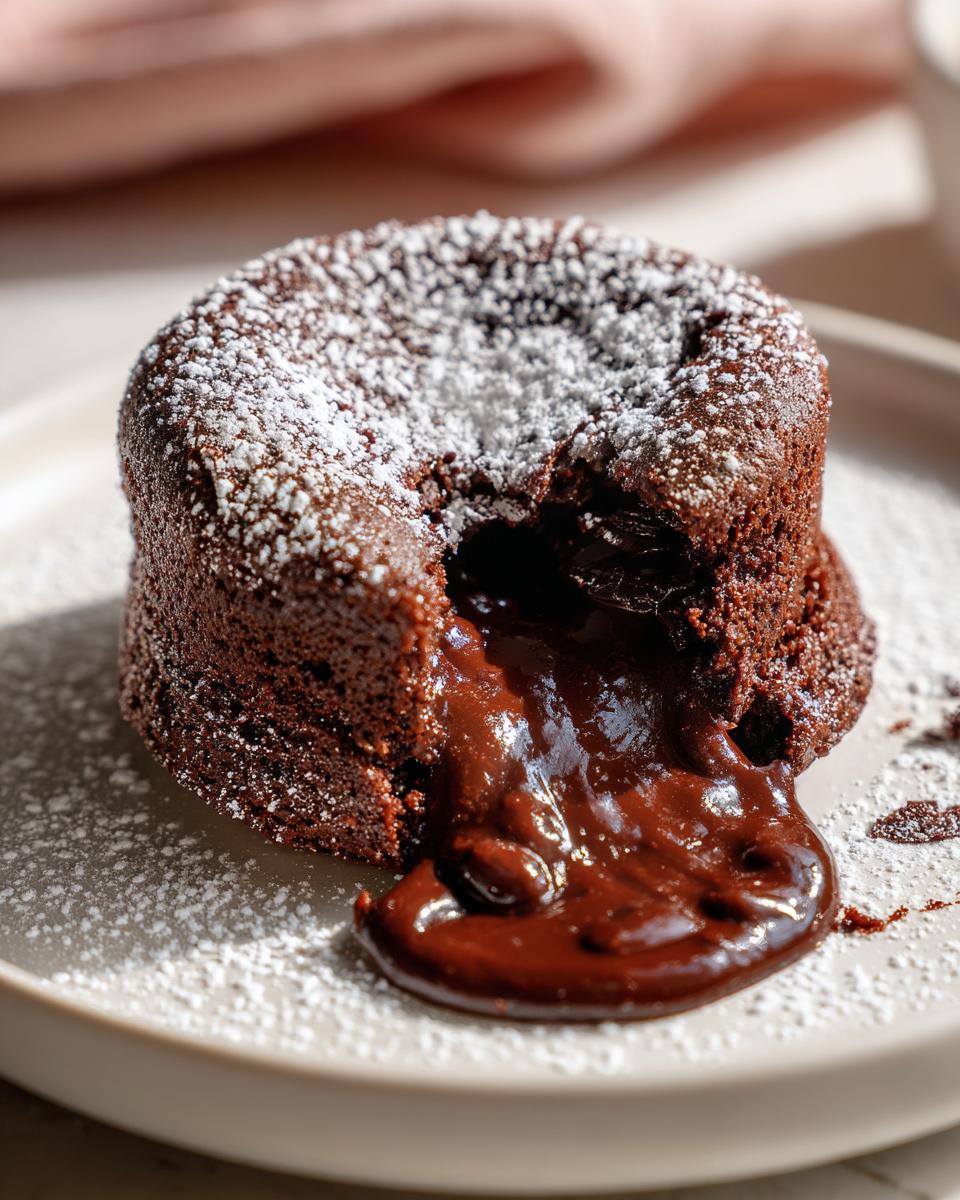 Cozy Winter Dark Chocolate Lava Cakes - detail 1