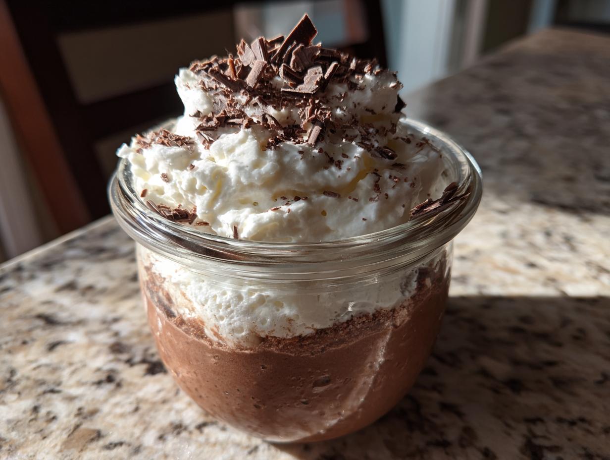 Decadent Hot Cocoa Pudding Parfaits in Jars – 4 Layers of Bliss