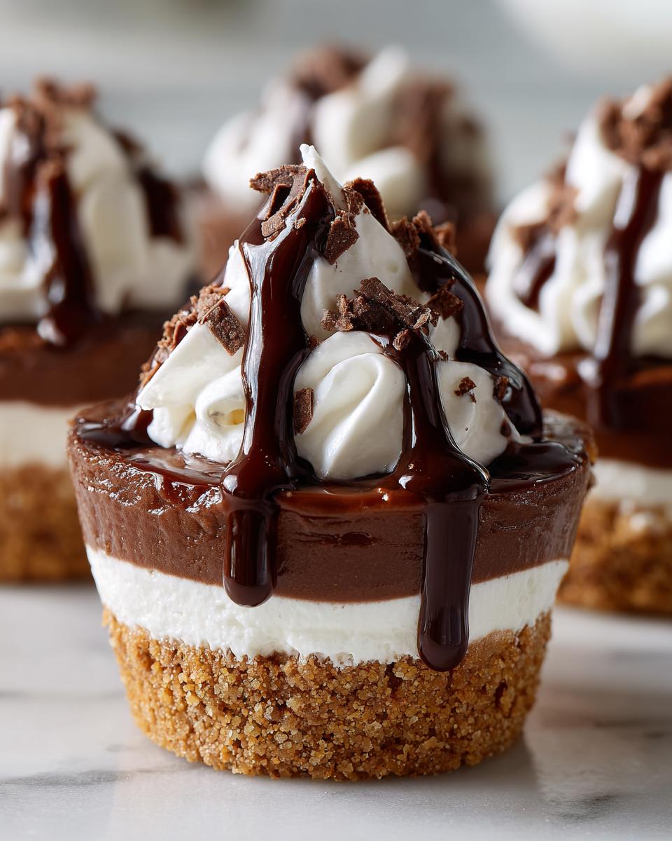 Decadent No-Bake Chocolate Eclair Cups - detail 1