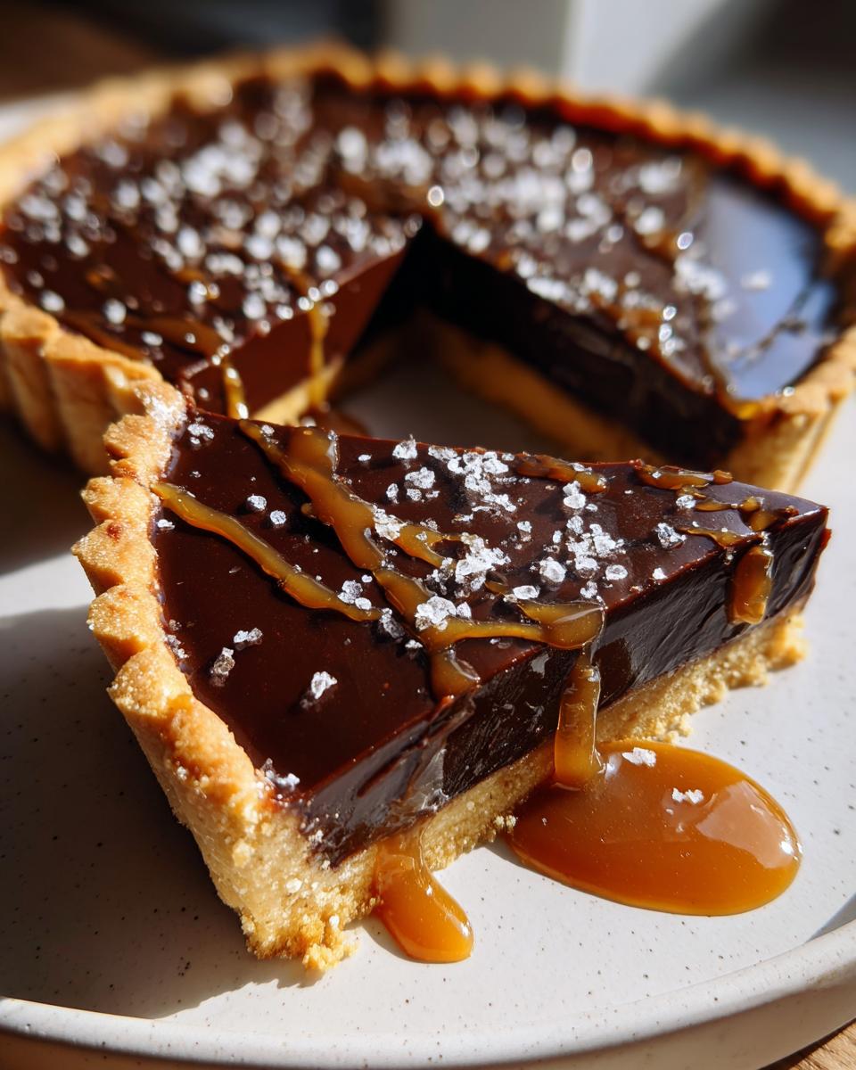 Decadent Salted Honey Chocolate Tart - detail 1