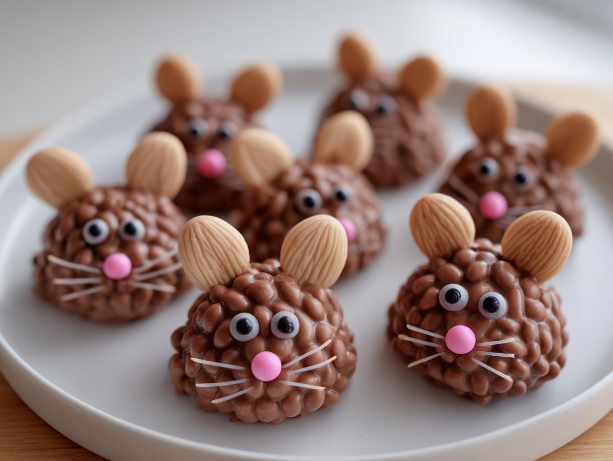 15-Minute Easy No-Bake Ferrero Chocolate Mice That Steal Hearts