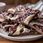 Easy Valentine's Chocolate Heart Bark