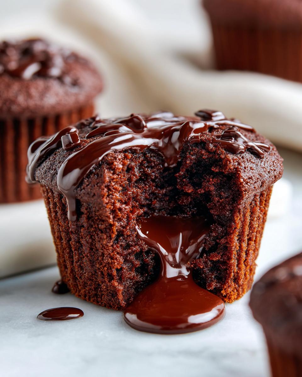 Easy Valentine's Ganache Stuffed Cupcakes - detail 1