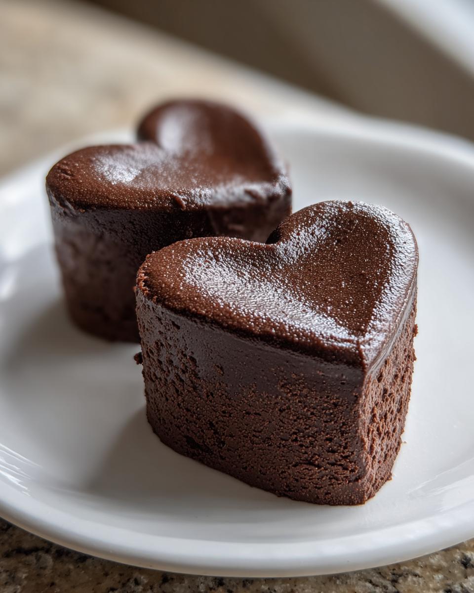 Fluffy No-Bake Chocolate Mousse Hearts - detail 1