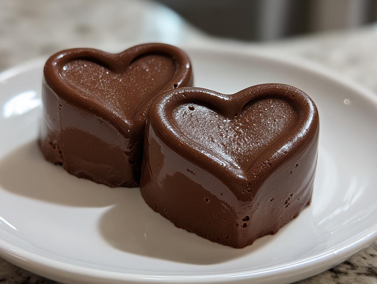 15-Minute Fluffy No-Bake Chocolate Mousse Hearts – Irresistible!