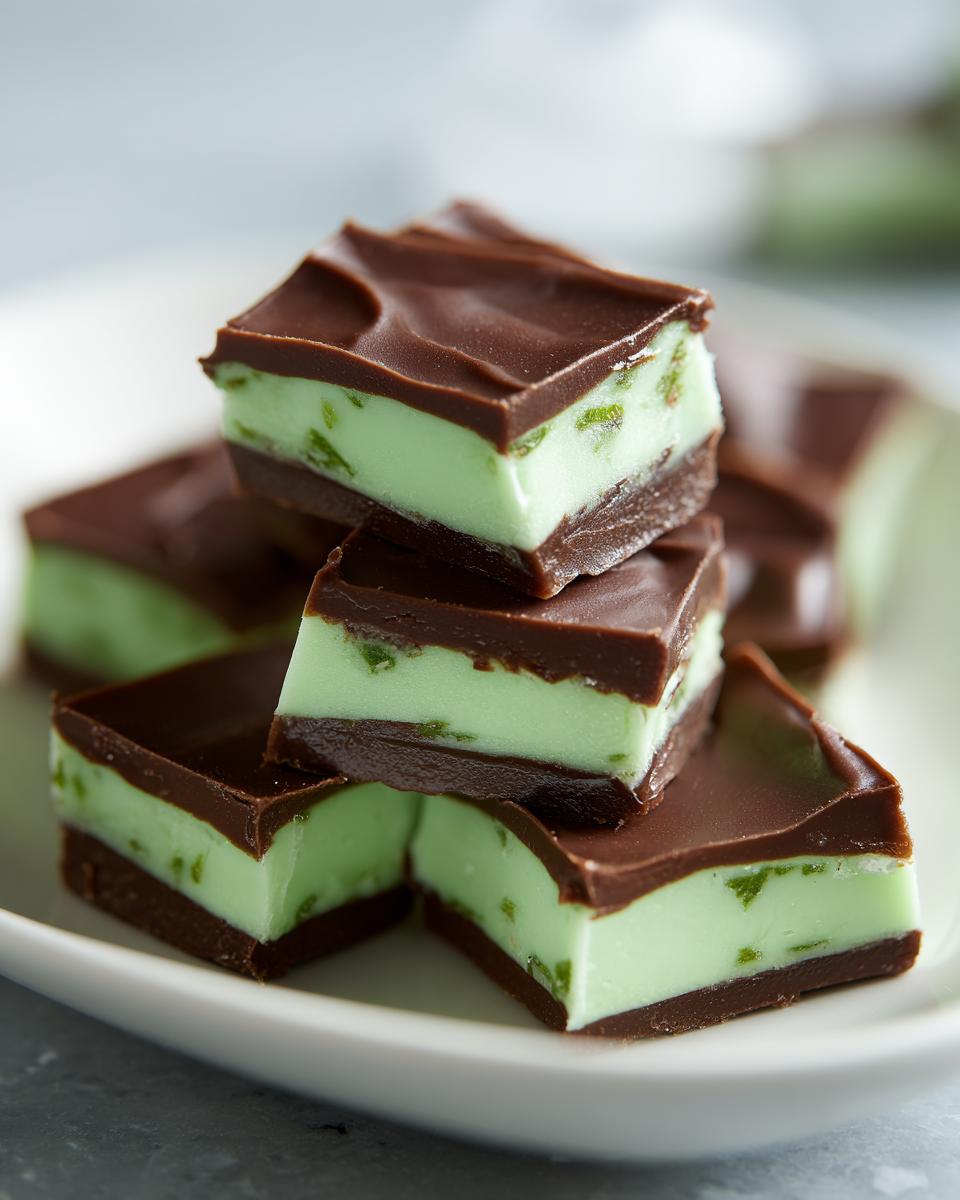 Giftable Mint Chocolate Fudge Squares - detail 1