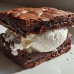 Indulgent Fudge Brownie Ice Cream Sandwiches
