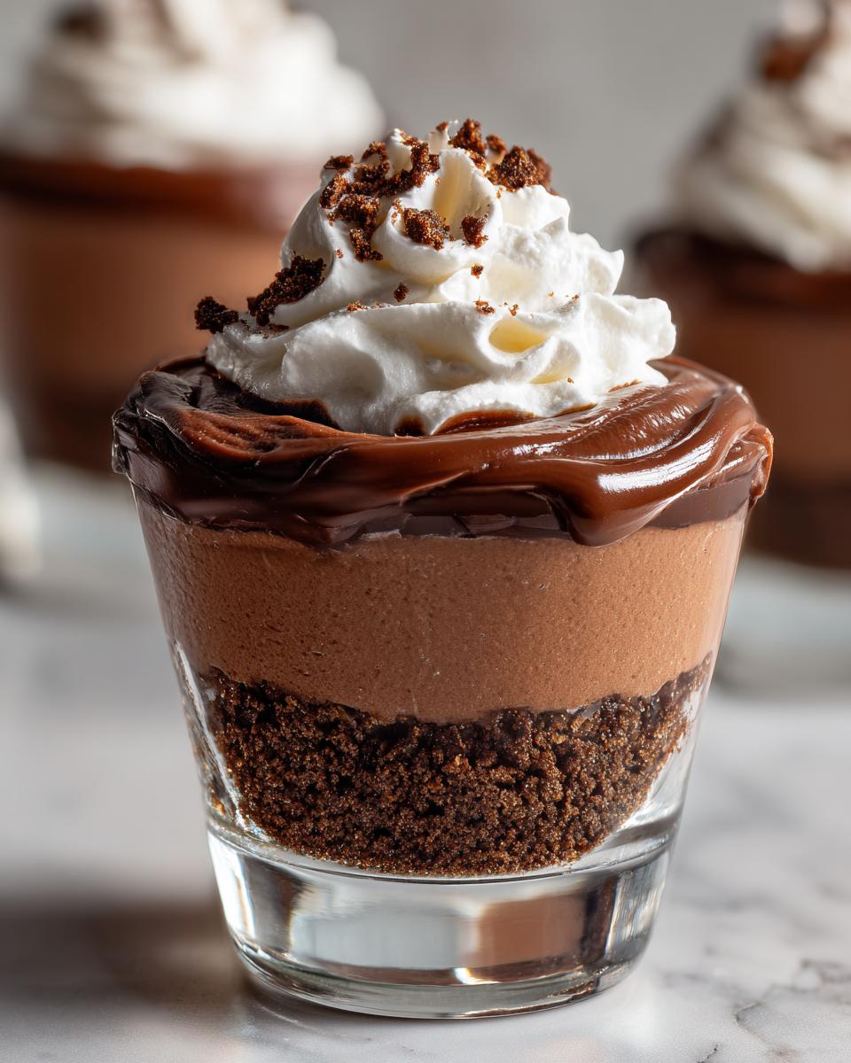 Indulgent No-Bake Chocolate Cheesecake Cups - detail 1