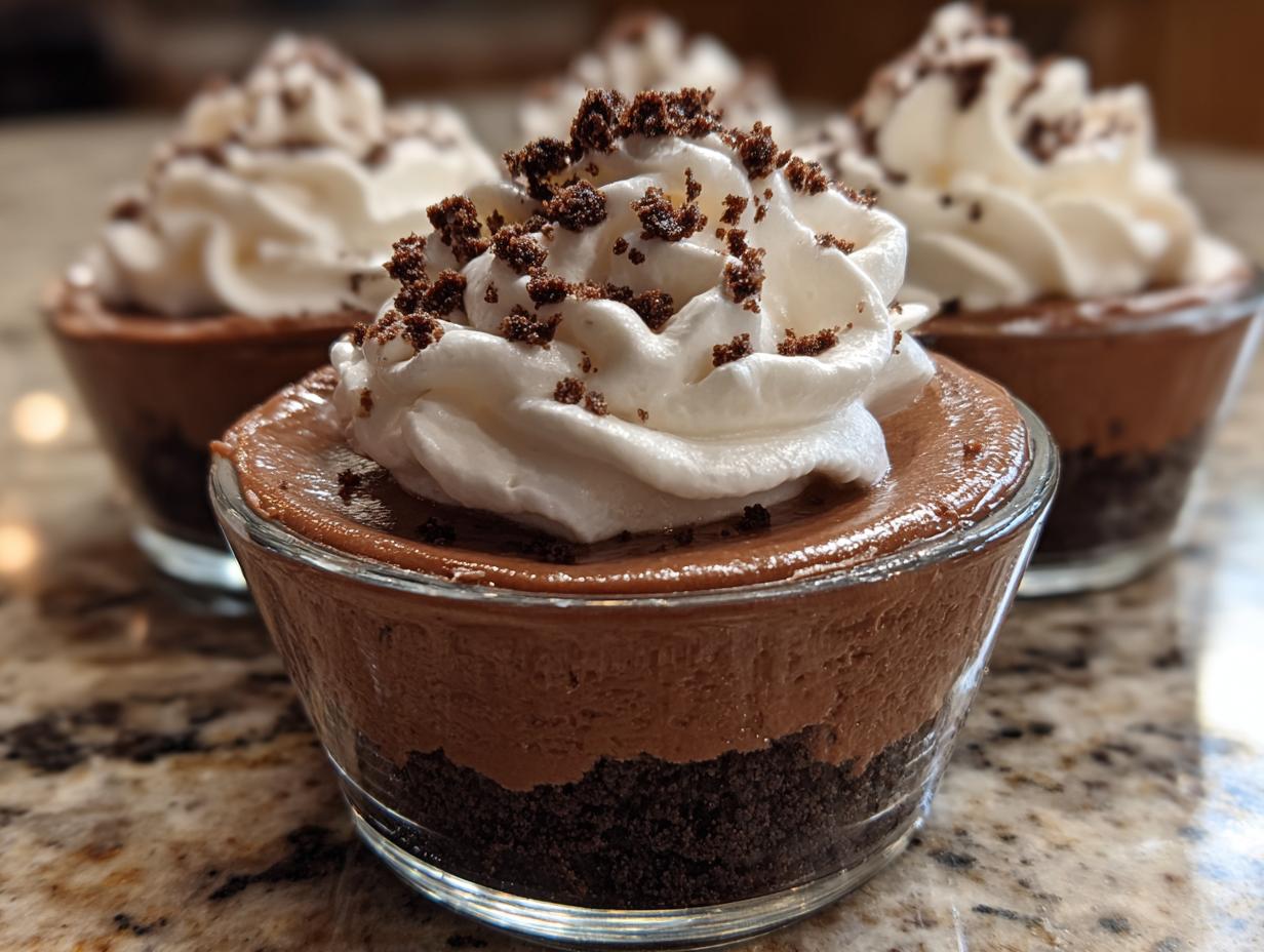 Irresistible 15-Minute No-Bake Chocolate Cheesecake Cups