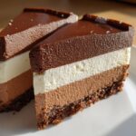 Indulgent Triple Chocolate Mousse Cake