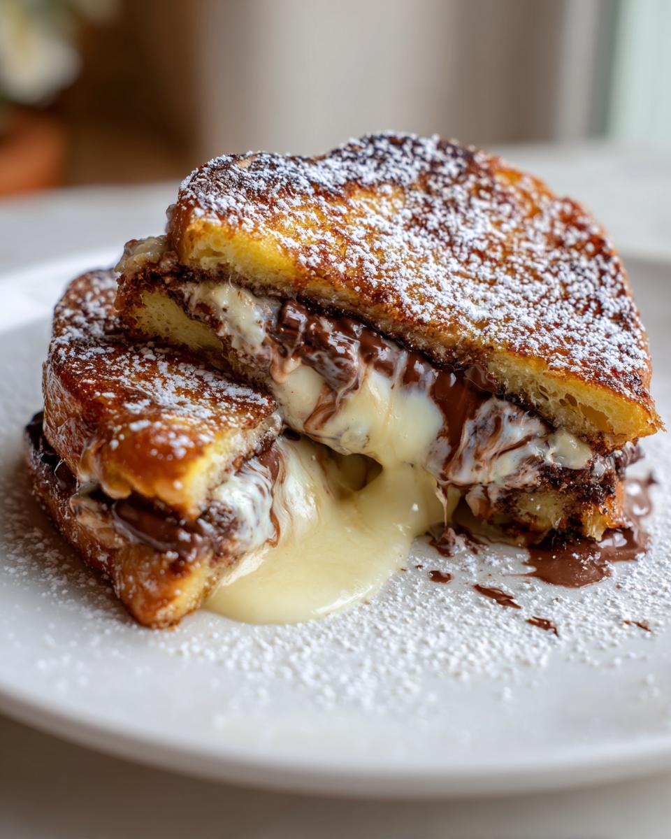 Indulgent Triple Chocolate Stuffed French Toast - detail 1