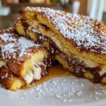 Indulgent Triple Chocolate Stuffed French Toast