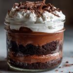 Indulgent Triple Layer Chocolate Cake Jars