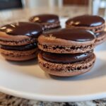 Luxe Ganache Dipped Chocolate Macarons