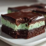 No-Bake Chocolate Mint Brownie Bars