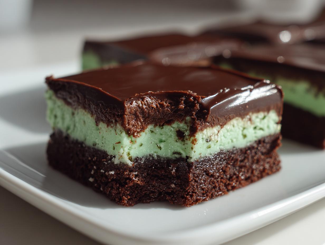 15-Minute No-Bake Chocolate Mint Brownie Bars to Die For