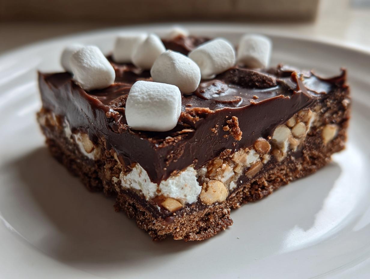 Irresistible 15-Minute No-Bake Rocky Road Chocolate Squares