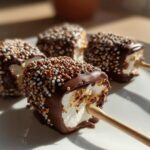 Nostalgic Chocolate Fudge Stuffed Marshmallow Pops
