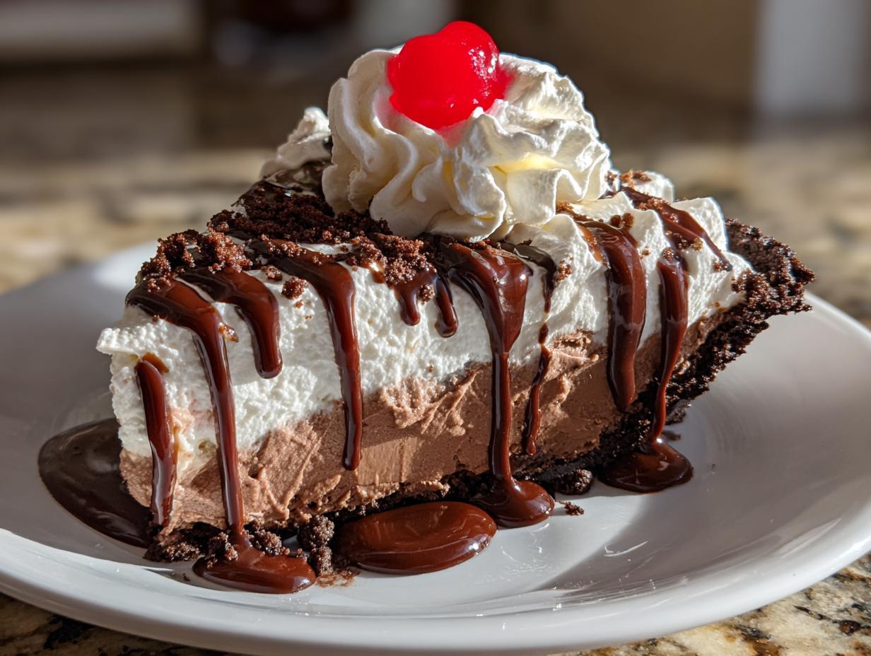 Nostalgic Chocolate Fudge Sundae Pie: 15-Minute Blissful Dessert