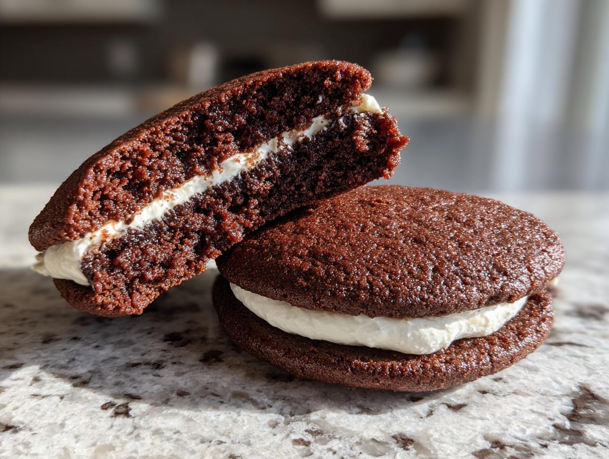 Irresistible 2-Ingredient Nostalgic Chocolate Whoopie Pies