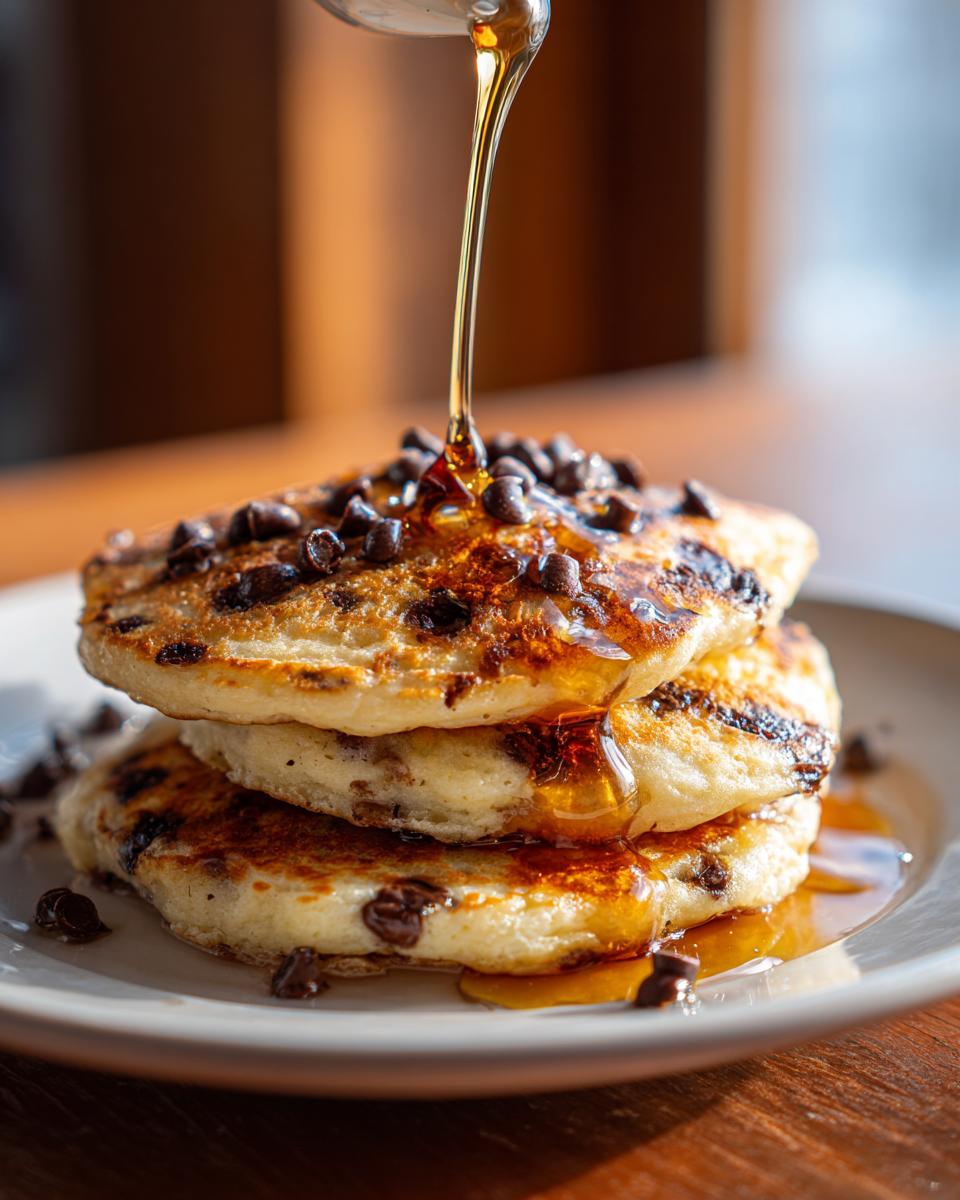 Nostalgic Double Chocolate Chip Pancakes - detail 1