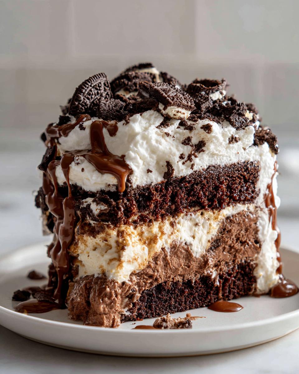 Nostalgic Fudge Ripple Ice Cream Cake - detail 1