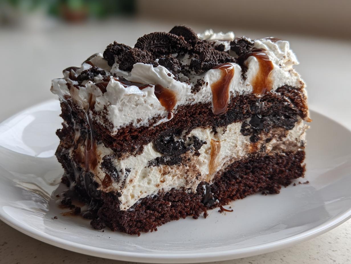 5-Ingredient Nostalgic Fudge Ripple Ice Cream Cake Magic